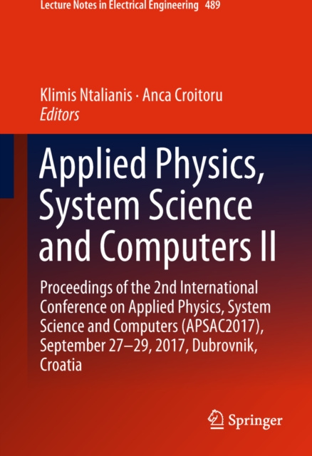 E-book Applied Physics, System Science and Computers II Klimis Ntalianis