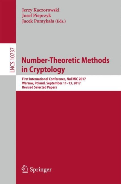 E-Book Number-Theoretic Methods in Cryptology Jerzy Kaczorowski