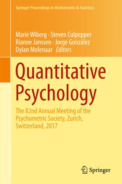 E-book Quantitative Psychology Marie Wiberg