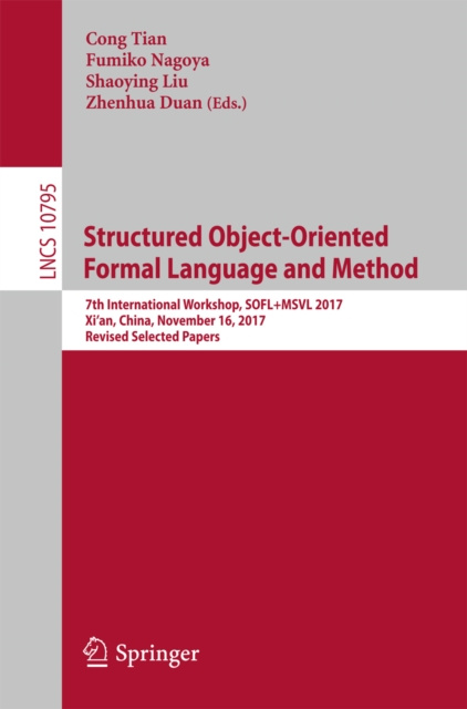 E-knjiga Structured Object-Oriented Formal Language and Method Cong Tian