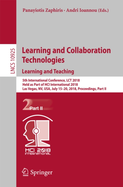 Livre numérique Learning and Collaboration Technologies. Learning and Teaching Panayiotis Zaphiris