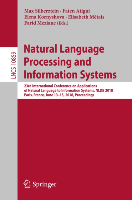 E-book Natural Language Processing and Information Systems Max Silberztein