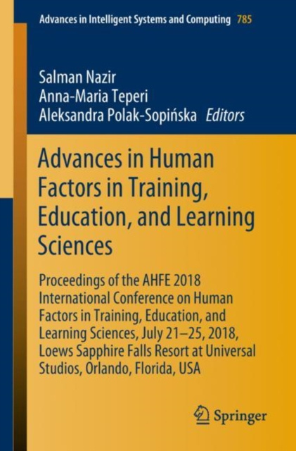 Libro electrónico Advances in Human Factors in Training, Education, and Learning Sciences Salman Nazir