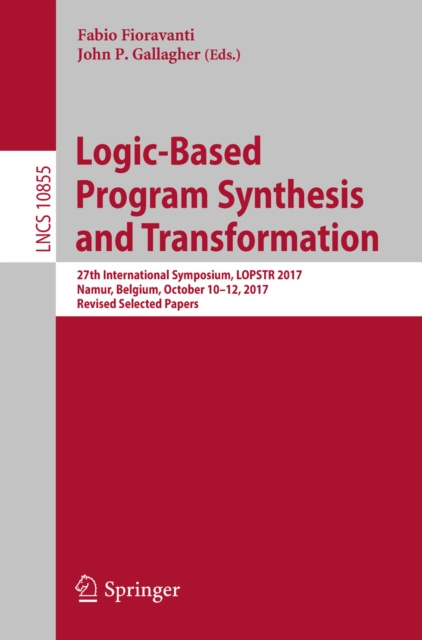 E-knjiga Logic-Based Program Synthesis and Transformation Fabio Fioravanti