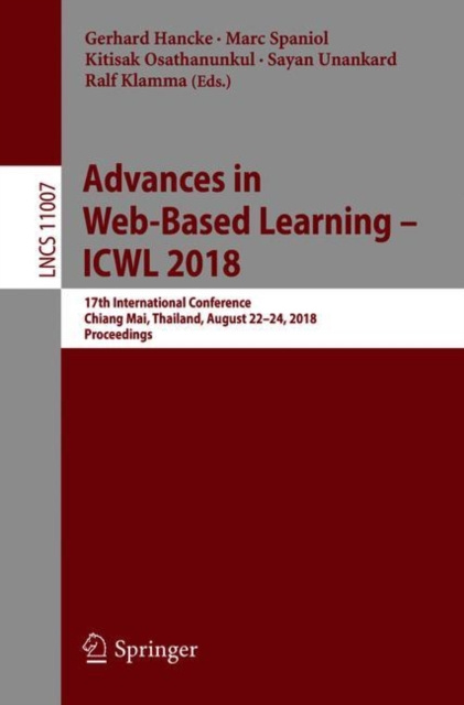 E-book Advances in Web-Based Learning - ICWL 2018 Gerhard Hancke