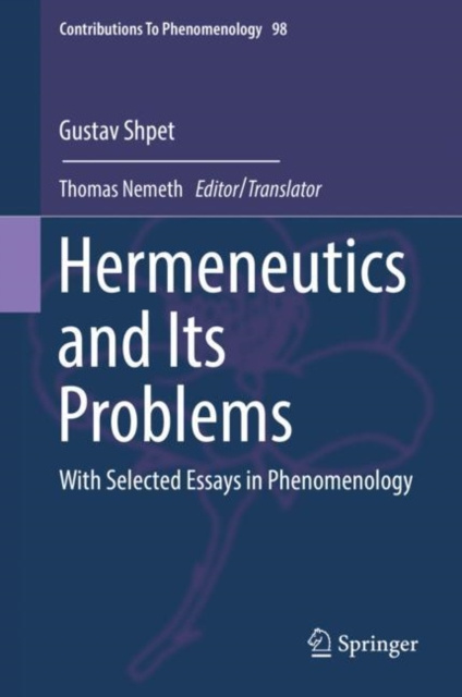 E-Book Hermeneutics and Its Problems Gustav Shpet