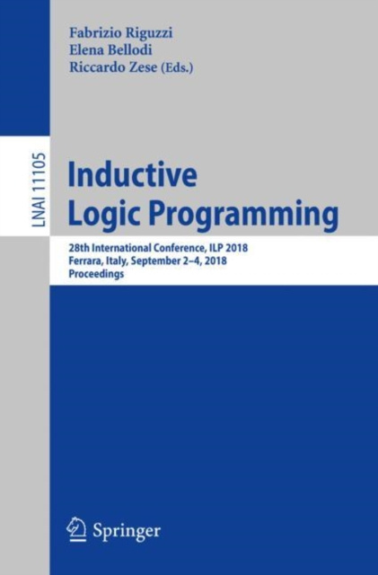 E-knjiga Inductive Logic Programming Fabrizio Riguzzi