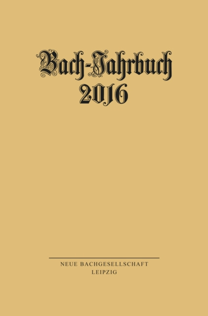 E-Book Bach-Jahrbuch 2016 Peter Wollny