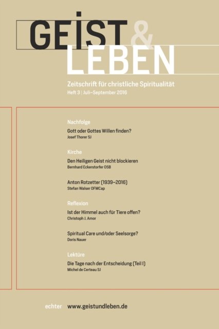 Libro electrónico Geist & Leben 3/2016 Christoph Benke