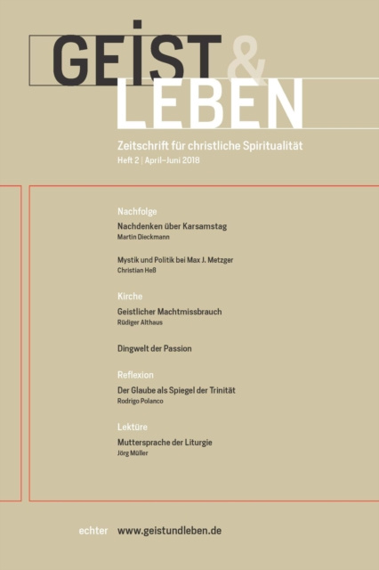 E-knjiga Geist & Leben 2/2018 Echter Verlag