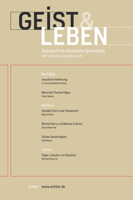 E-Book Geist & Leben 4|2020 Echter Verlag