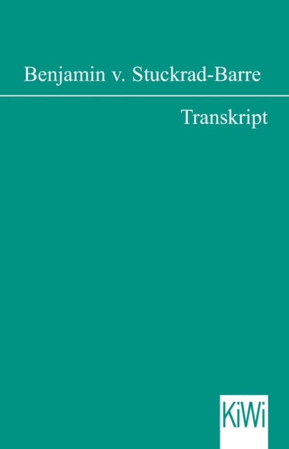E-knjiga Transkript Benjamin von Stuckrad-Barre