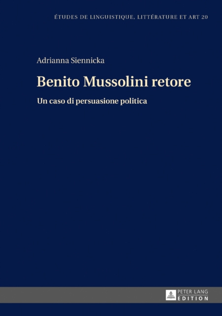 E-kniha Benito Mussolini retore Siennicka Adrianna Siennicka
