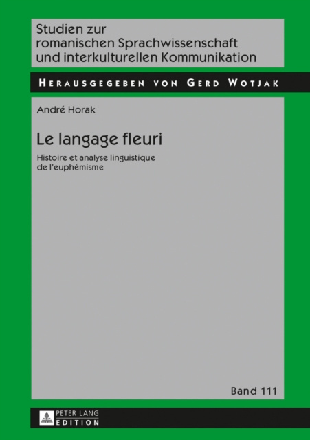 E-kniha Le langage fleuri Horak Andre Horak