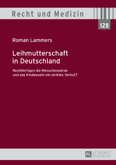 E-kniha Leihmutterschaft in Deutschland Lammers Roman Lammers