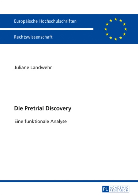 E-kniha Die Pretrial Discovery Landwehr Juliane Landwehr