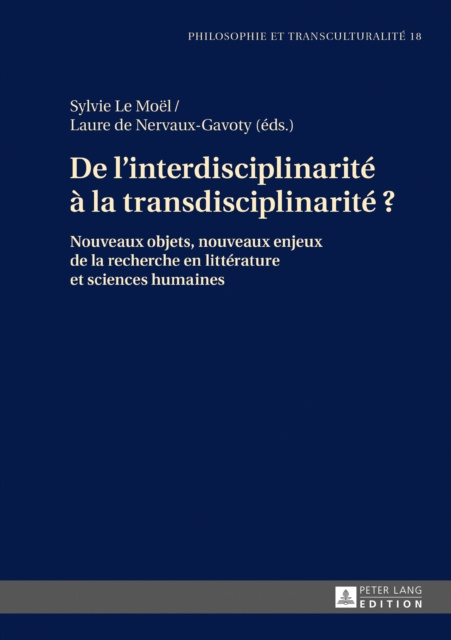 E-book De l'interdisciplinarite a la transdisciplinarite ? Le Moel Sylvie Le Moel