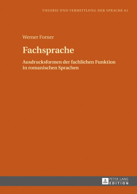 E-knjiga Fachsprache Forner Werner Forner