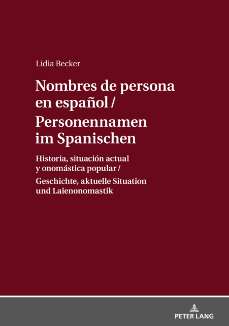 E-kniha Personennamen im Spanischen / Nombres de persona en espanol Becker Lidia Becker