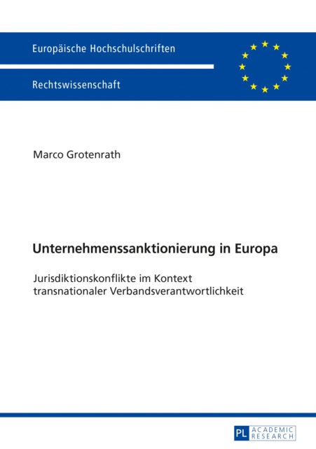 E-kniha Unternehmenssanktionierung in Europa Grotenrath Marco Grotenrath