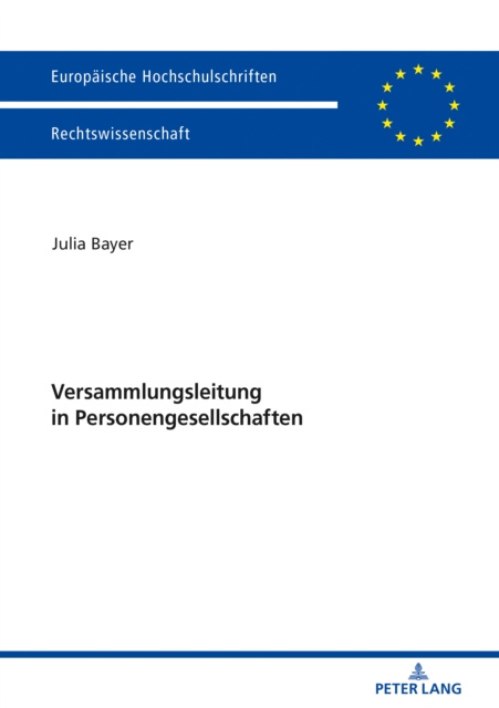 ebook Versammlungsleitung in Personengesellschaften Bayer Julia Bayer