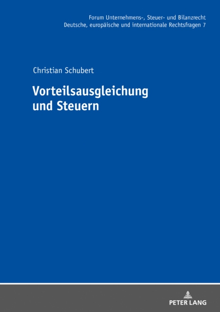 ebook Vorteilsausgleichung und Steuern Schubert Christian Schubert