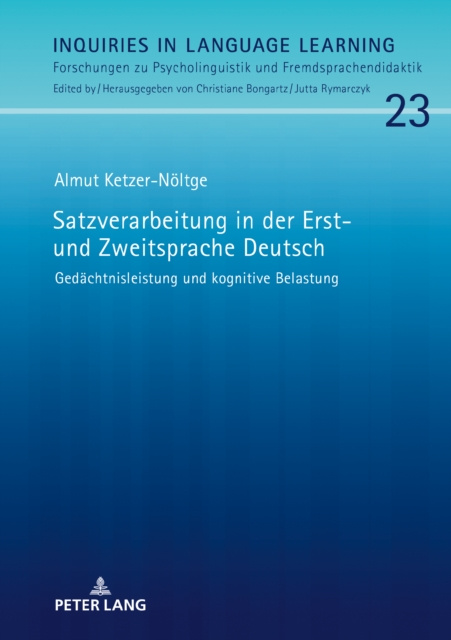 E-kniha Satzverarbeitung in der Erst- und Zweitsprache Deutsch Ketzer-Noltge Almut Ketzer-Noltge