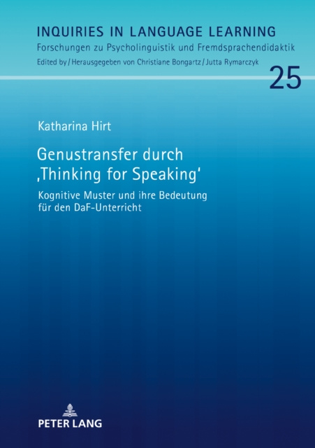 E-kniha Genustransfer durch Thinking for Speaking Hirt Katharina Hirt