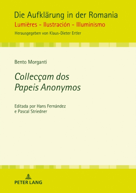 E-book Colleccam dos Papeis Anonymos Morganti Bento Morganti