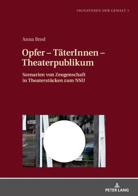 E-kniha Opfer - TaeterInnen - Theaterpublikum Brod Anna Brod