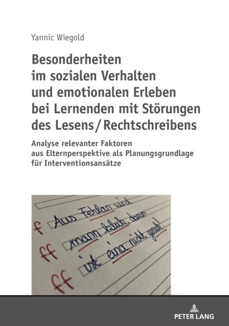 E-kniha Besonderheiten im sozialen Verhalten und emotionalen Erleben bei Lernenden mit Stoerungen des Lesens / Rechtschreibens Wiegold Yannic Wiegold