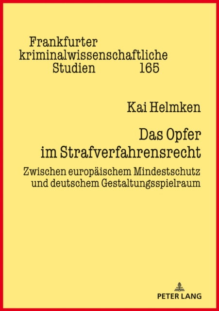 E-book Das Opfer im Strafverfahrensrecht Helmken Kai Michael Helmken