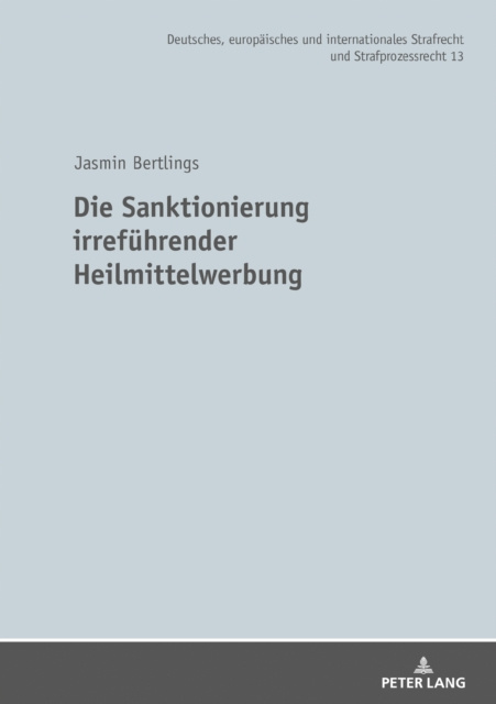 E-kniha Die Sanktionierung irrefuehrender Heilmittelwerbung Bertlings Jasmin Bertlings