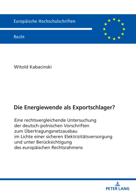 E-kniha Die Energiewende als Exportschlager? Kabacinski Witold Kabacinski