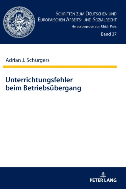 E-kniha Unterrichtungsfehler beim Betriebsuebergang Schurgers Adrian Schurgers