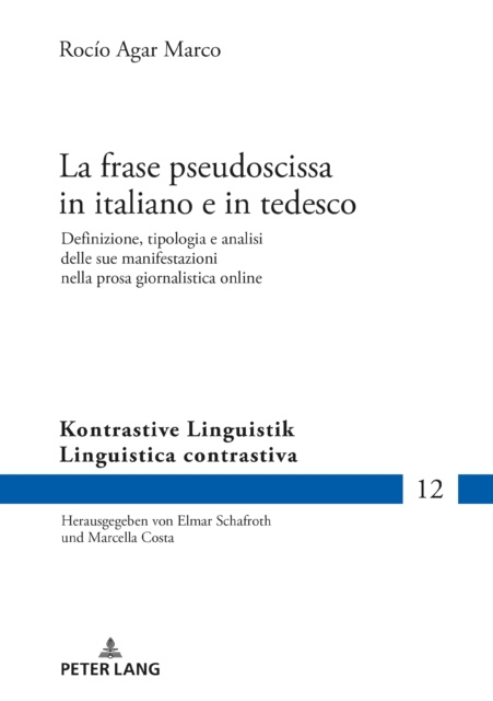 E-book La frase pseudoscissa in italiano e in tedesco Agar Marco Rocio Agar Marco