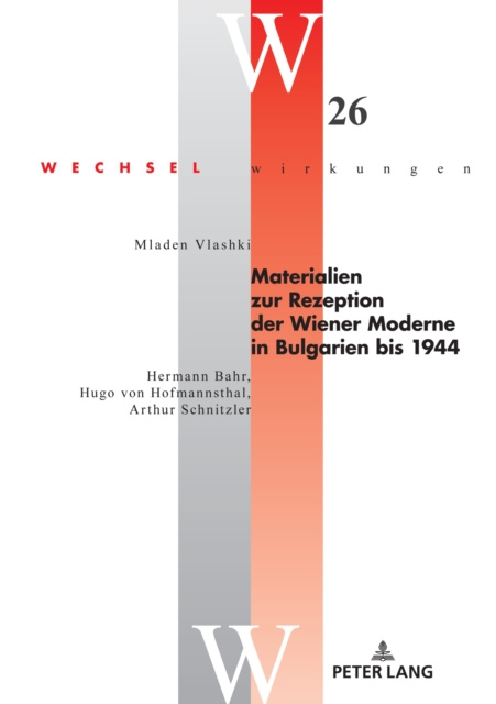 E-kniha Materialien zur Rezeption der Wiener Moderne in Bulgarien bis 1944 Vlashki Mladen Vlashki