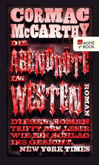 E-kniha Die Abendrote im Westen Cormac McCarthy
