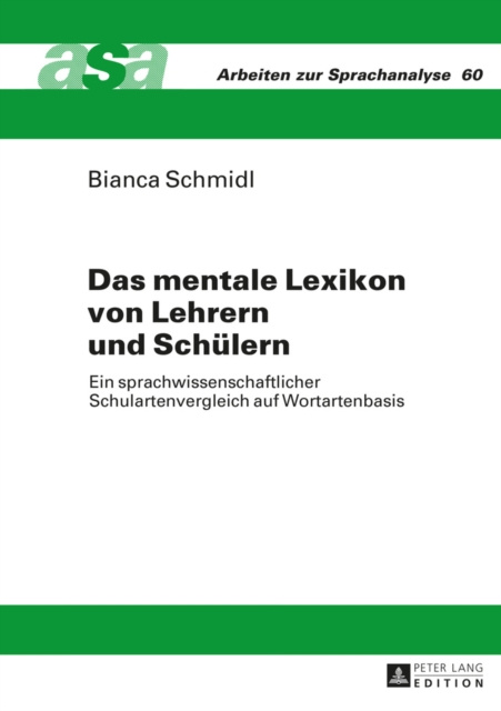 E-kniha Das mentale Lexikon von Lehrern und Schuelern Schmidl Bianca Schmidl