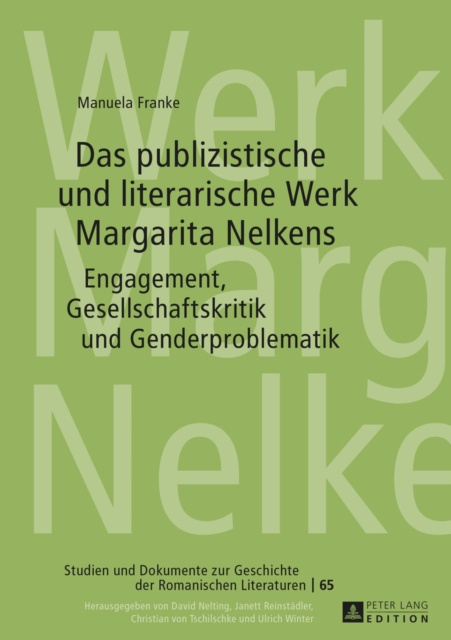 E-kniha Das publizistische und literarische Werk Margarita Nelkens Franke Manuela Franke
