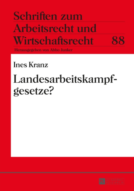 E-book Landesarbeitskampfgesetze? Kranz Ines Kranz
