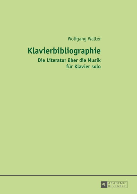 E-kniha Klavierbibliographie Walter Wolfgang Walter