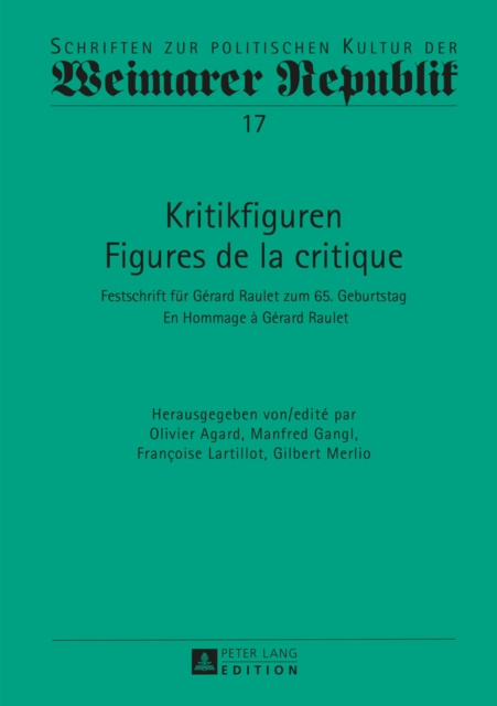 E-kniha Kritikfiguren / Figures de la critique Agard Olivier Agard