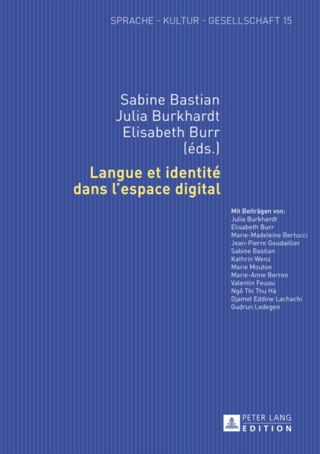 E-kniha Langue et identite dans l'espace digital Bastian Sabine Bastian