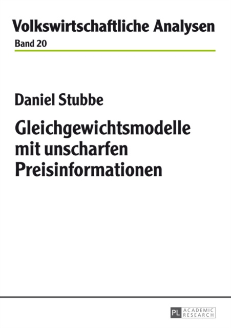 E-kniha Gleichgewichtsmodelle mit unscharfen Preisinformationen Stubbe Daniel Stubbe