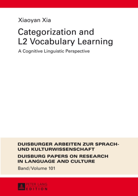 E-book Categorization and L2 Vocabulary Learning Xia Xiaoyan Xia
