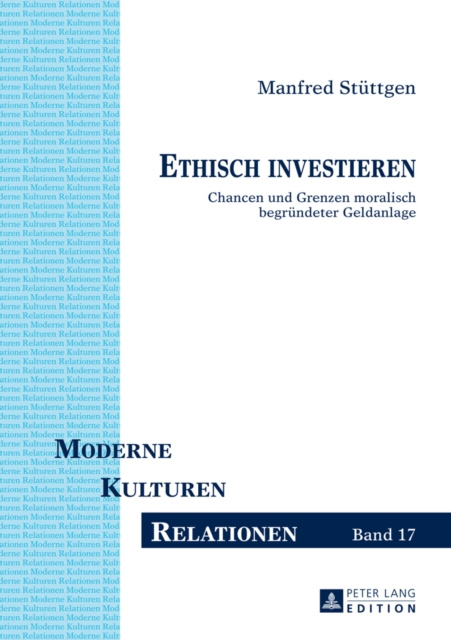 E-knjiga Ethisch investieren Stuttgen Manfred Stuttgen