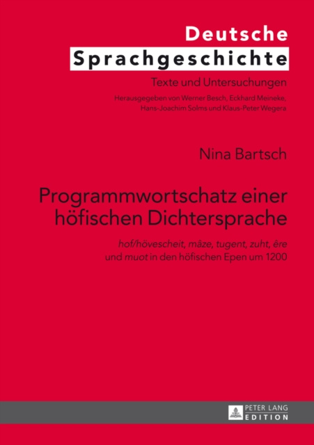 E-knjiga Programmwortschatz einer hoefischen Dichtersprache Bartsch Nina Bartsch