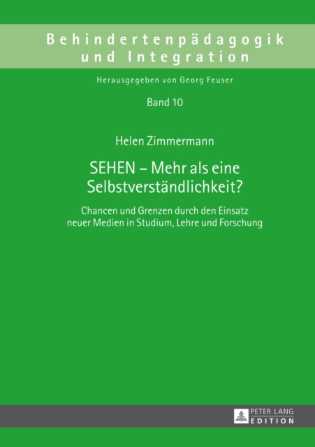 E-kniha SEHEN - Mehr als eine Selbstverstaendlichkeit? Zimmermann Helen Zimmermann