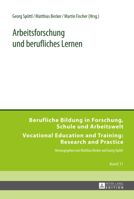 E-book Arbeitsforschung und berufliches Lernen Spottl Georg Spottl